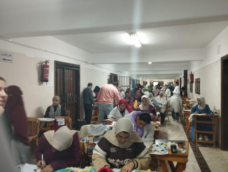 فعاليات الاختبارات العملية لقسم التربية الفنية